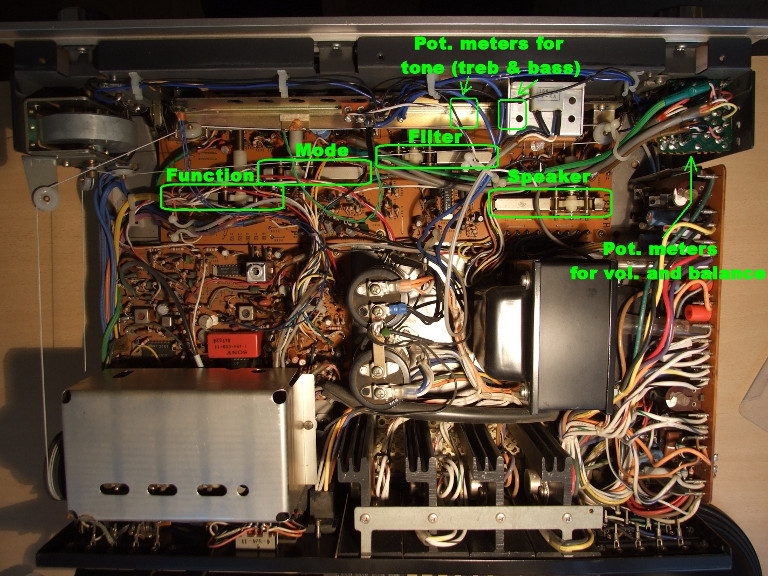 STR-7055 Cover Removed