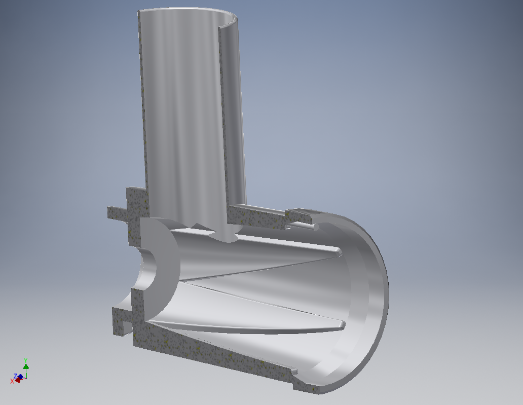 Meat grinder tube half